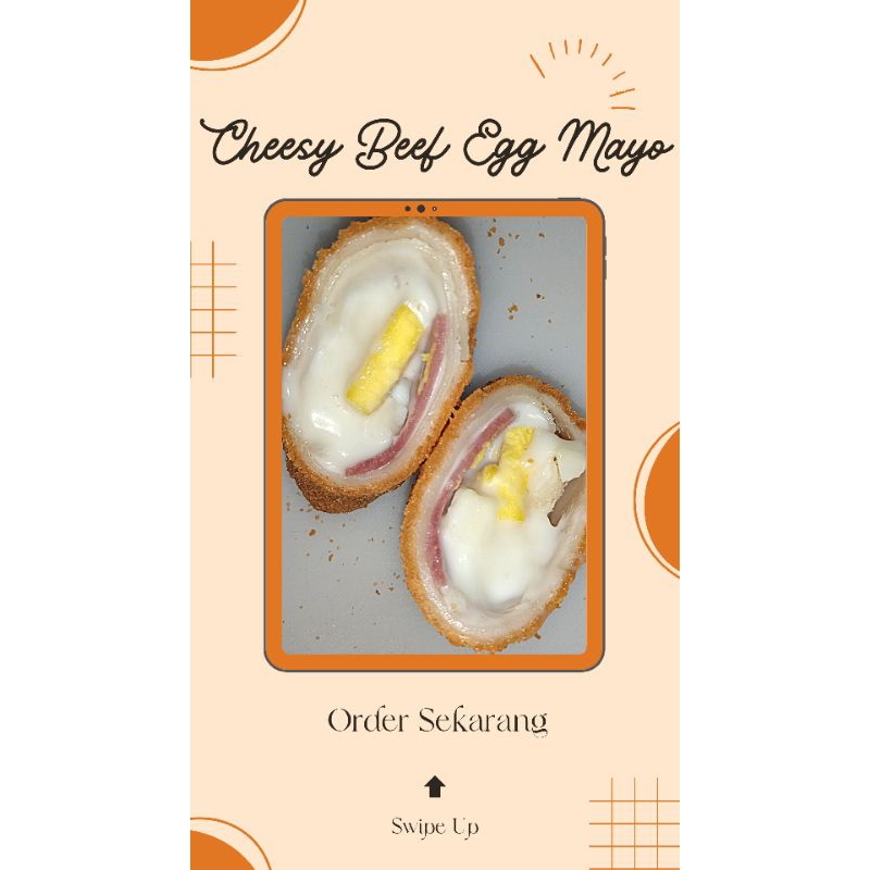 

Risol Cheesy Beef Egg Mayo Frozen isi 4