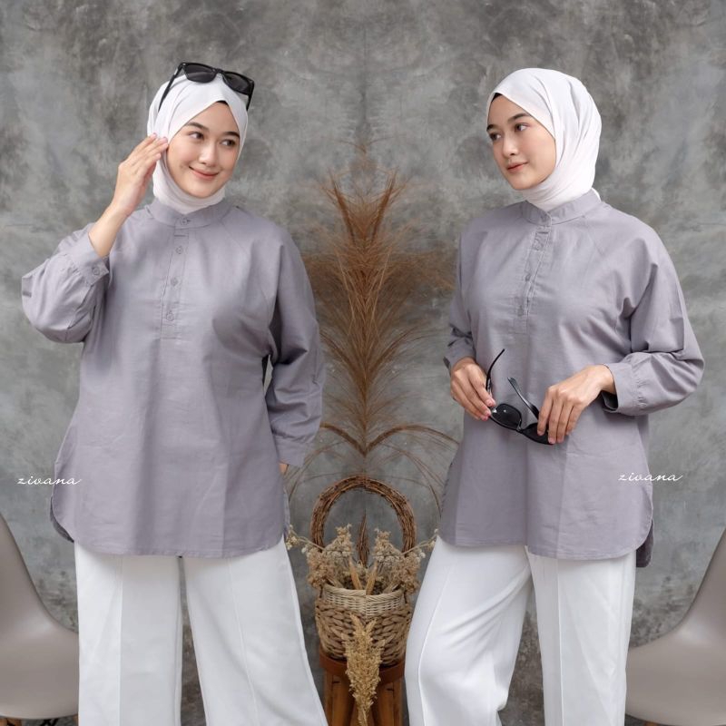 Deli Blouse Linen Rami LD ±110cm //JF5456