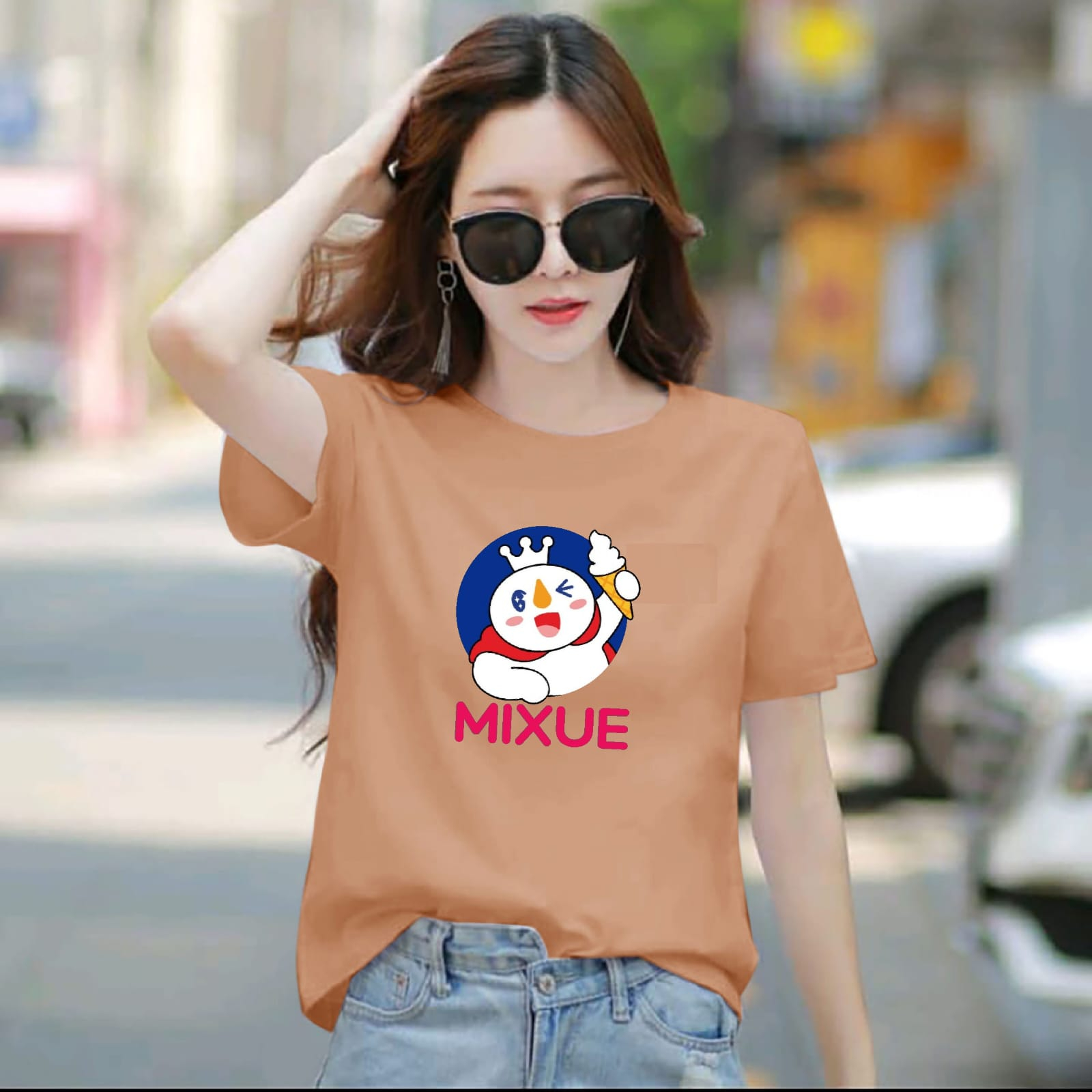 BAJU ATASAN TRENDY MIXUES BIG GIRL TERBARU-KAOS DISTRO CEWEK KEREN LENGAN PENDEK MASA KINI DAN TERLARIS-KAOS CEWEK TERBARU