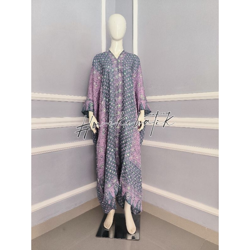 BATIK TRUSMI | GAMIS LONG DRESS KAFTAN ZAHRA VISCOSE