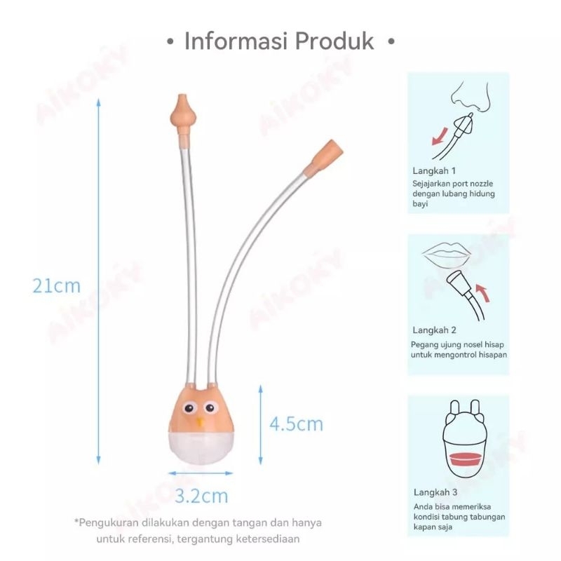 Pembersih Hidung Penyedot Ingus Bayi Sedot Nose Cleaner
