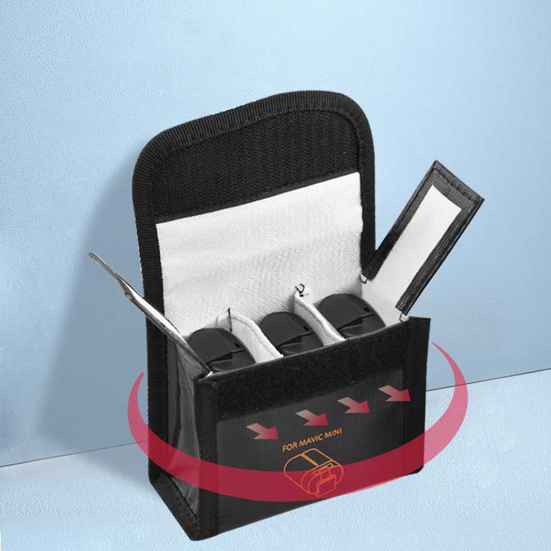 Lipo Battery Safe Case Explosion-Proof Safe Storage Bag For DJI Mavic Mini 3 Compartement