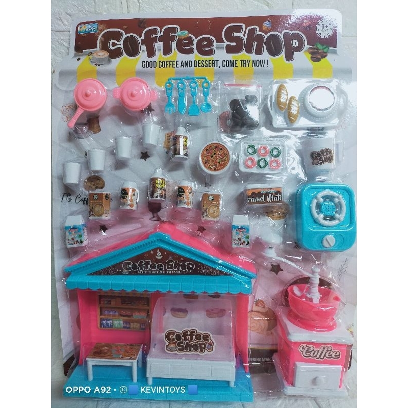 MK 39 MAINAN ANAK EDUKASI COFFE SHOP / MAINAN TOKO KOPI SET LENGKAP