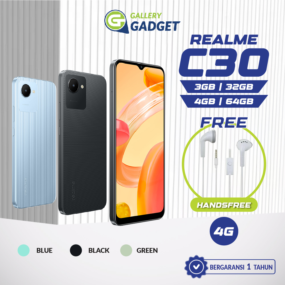 Realme C30 C30s Series 2/32 3/32 4/64 RAM 2 3 4 ROM 32 64 GB 2GB 3GB 4GB 32GB 64GB HP Smartphone Android