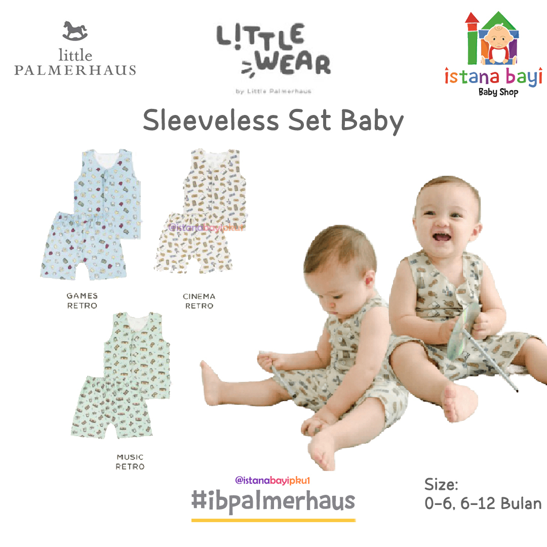 LITTLE WEAR SHORT by Little Palmerhaus-Baju bayi/setelan piyama bayi/setelan piyama kutung anak