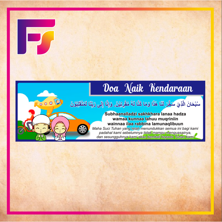 

Stiker waterproff doa naik kendaraan