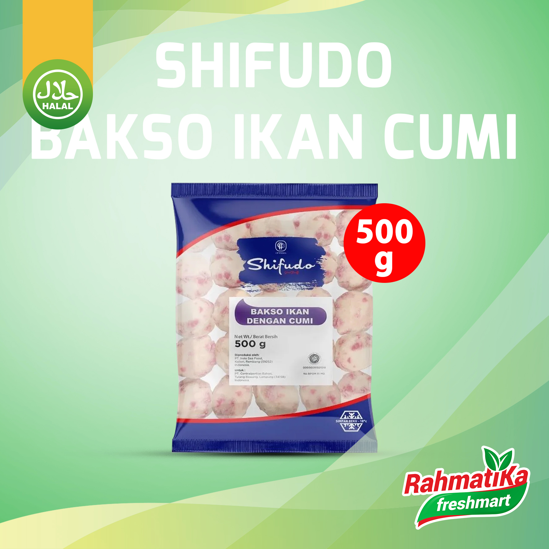 Shifudo Bakso Ikan Dengan Cumi 500 gr