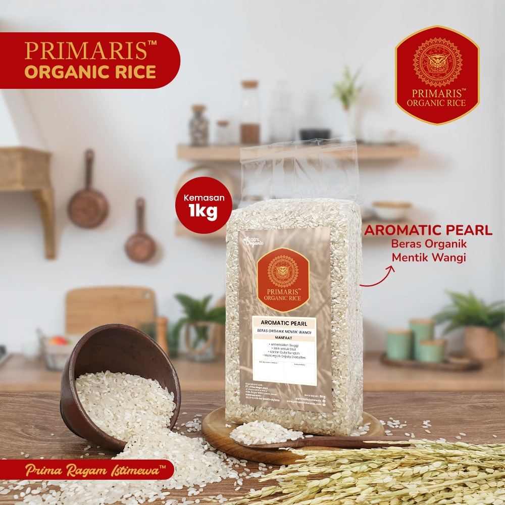 

Primaris Aromatic Pearl - Beras Organik Mentik Wangi