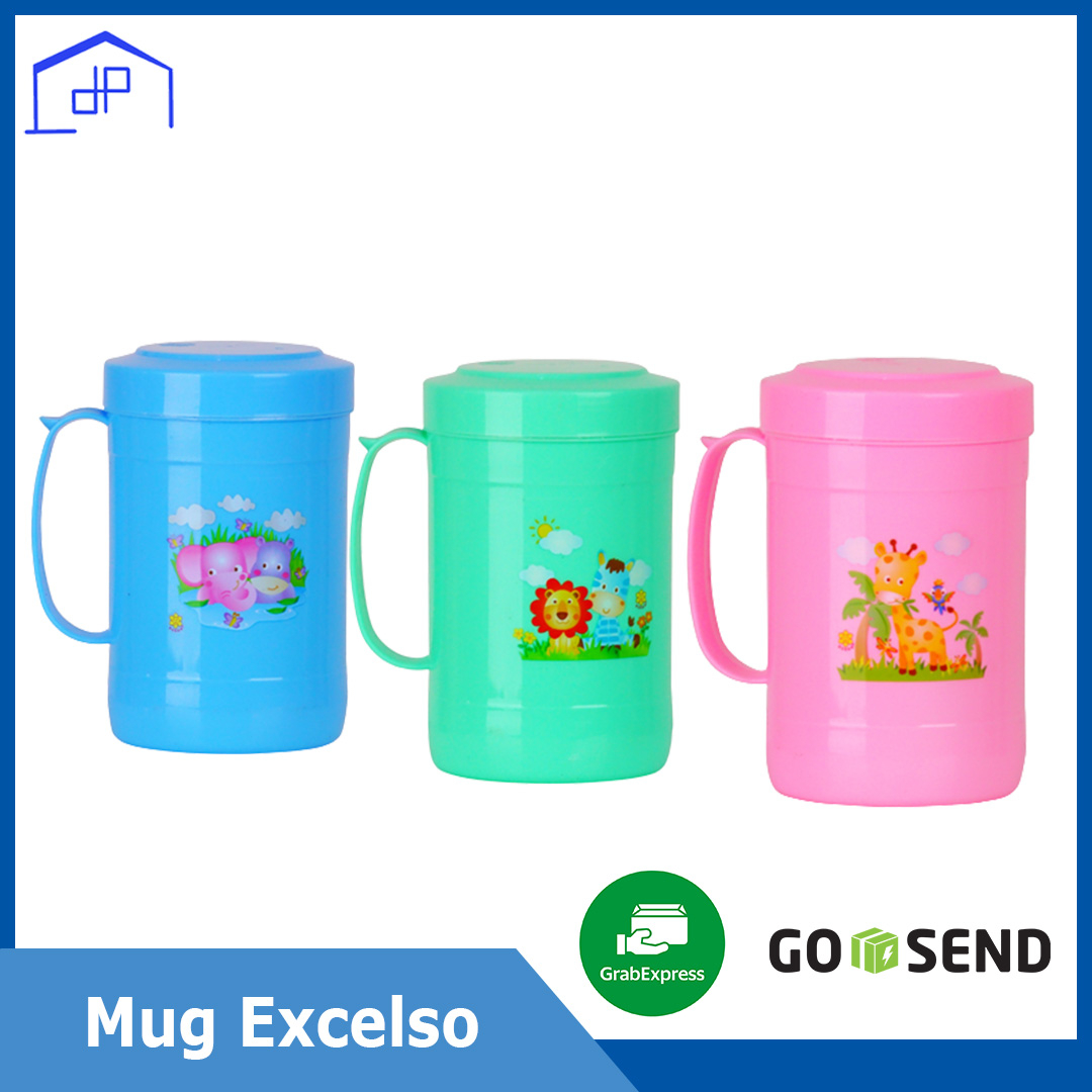 Mug Excelso - Gelas 1 liter - Cangkir Minum - Gelas Plastik - Gelas Minum - Gelas Mug - Mug Plastik