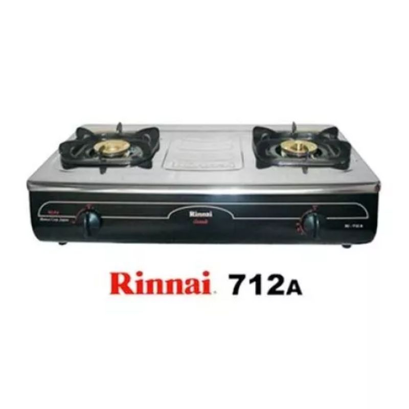 RINNAI - Kompor Gas 2 Tungku RI-712A Rinai Stainless Steel Api Besar