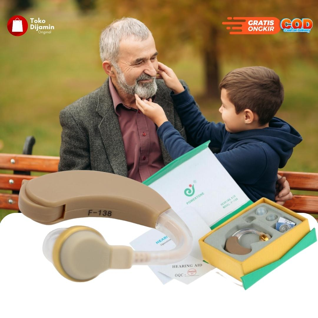 Powertone Alat Bantu Pendengaran Untuk Orang Tua Lansia Alat Bantu Dengar Powertone Earphone Pengeras Suara Hearing Aid 100% Original Powertone