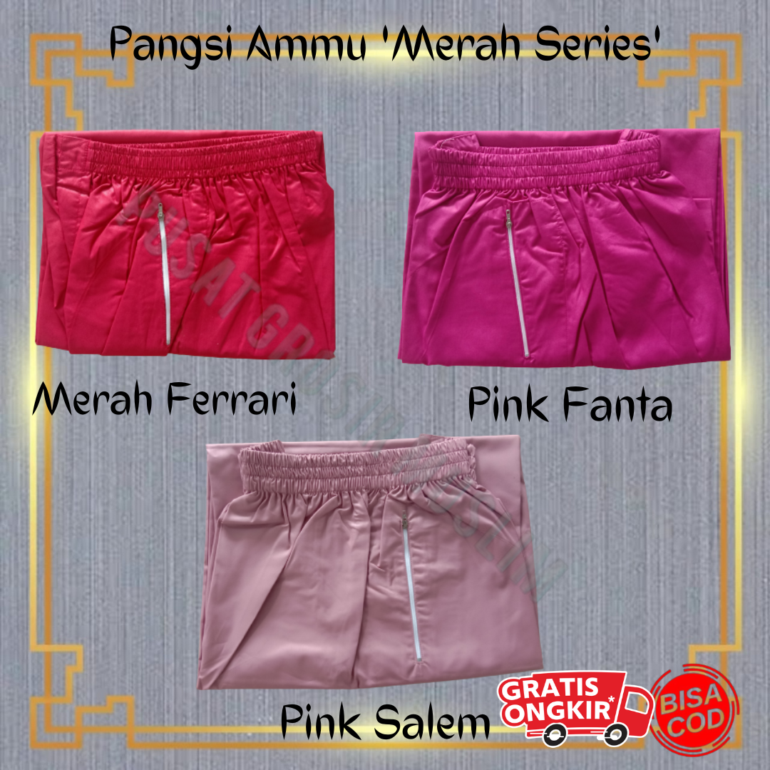 Celana Pangsi Ammu Dewasa Celana Pansi Sirwal Merah Series