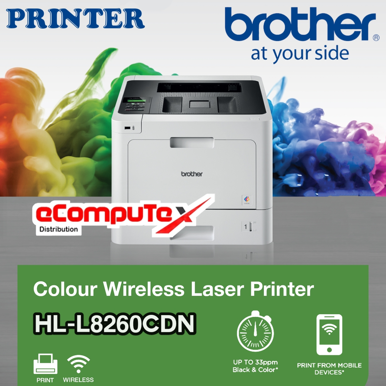 PRINTER BROTHER HL-L8260CDN / HL L8260CDN LASER COLOUR GARANSI RESMI