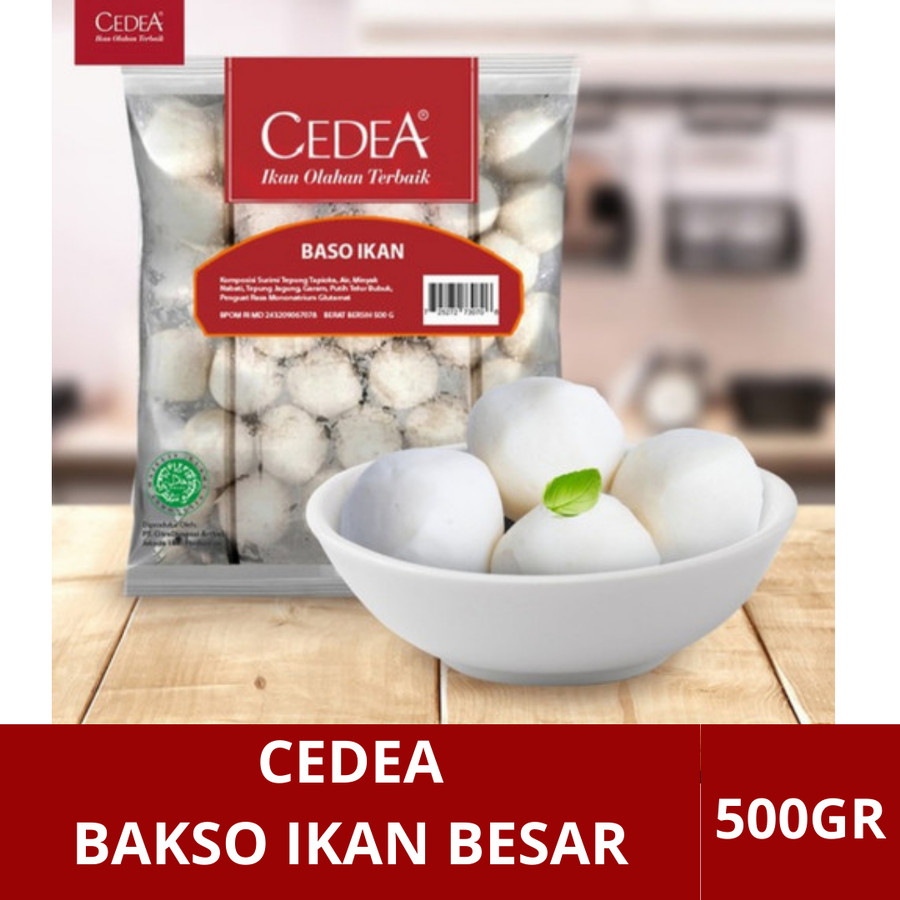 

CEDEA Baso Ikan Besar/Baso Ikan Sedang 500gr|Bakso Ikan Frozen Food|Cedea Baso Ikan Sedang&Besar