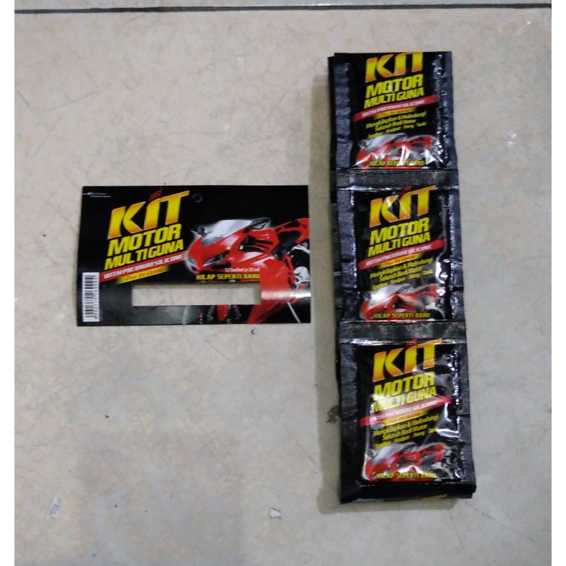 Kit Pengkilap Motor Saset Melayani Eceran dan Grosiran, COD (S&K)