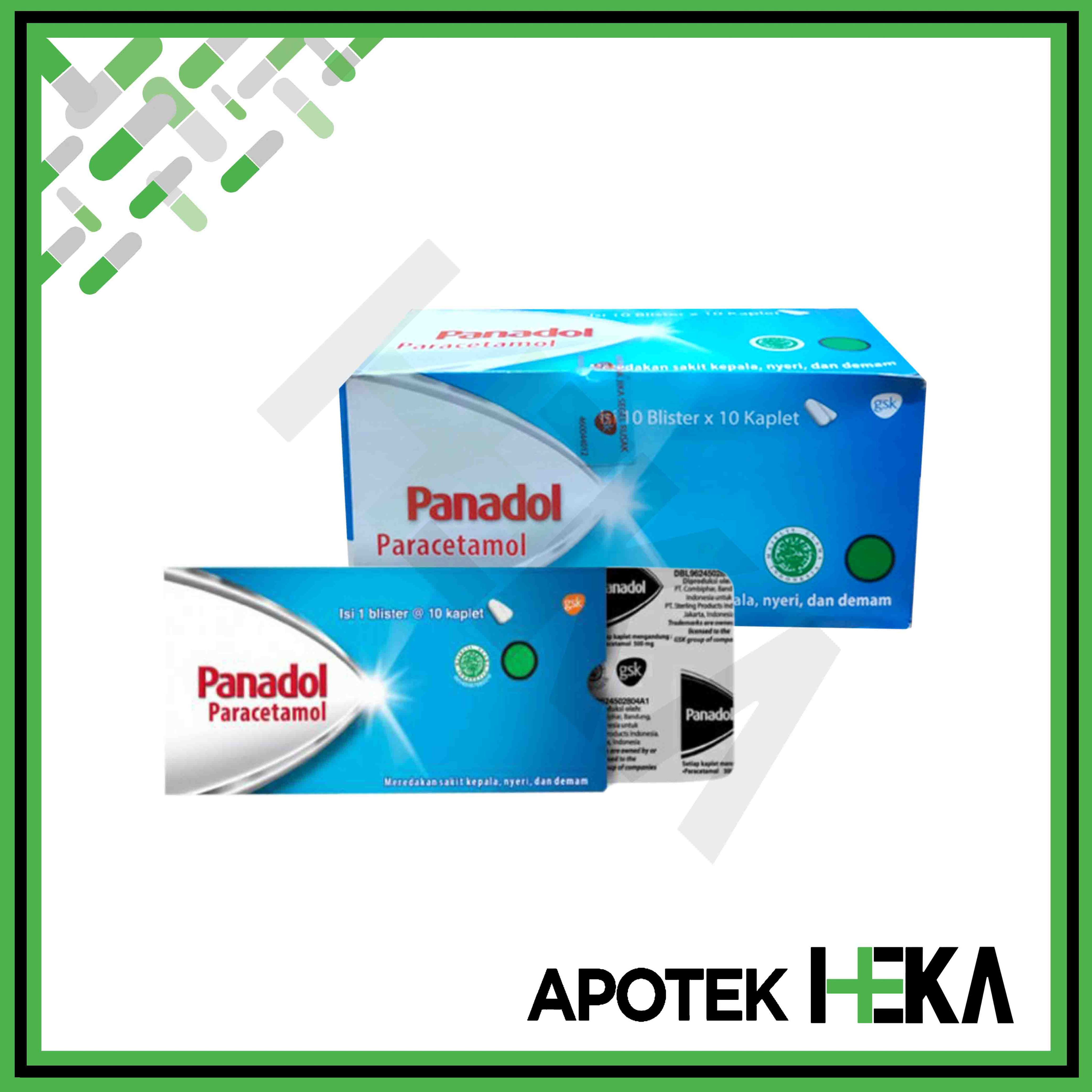 Panadol Biru Paracetamol Box isi 100 Tablet (SEMARANG)