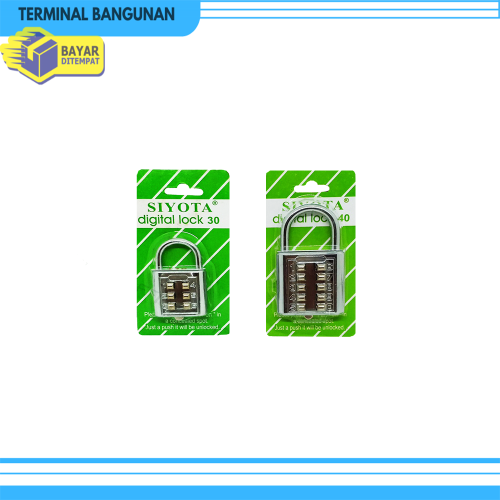 Gembok Digital 30-40mm Siyota Gembok Pengaman Gembok Pin