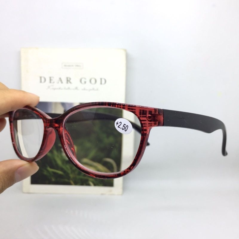 ES085 Kacamata Baca Cat Eye +1.00 sd +3.00 Kacamata Baca Cewek Fashion