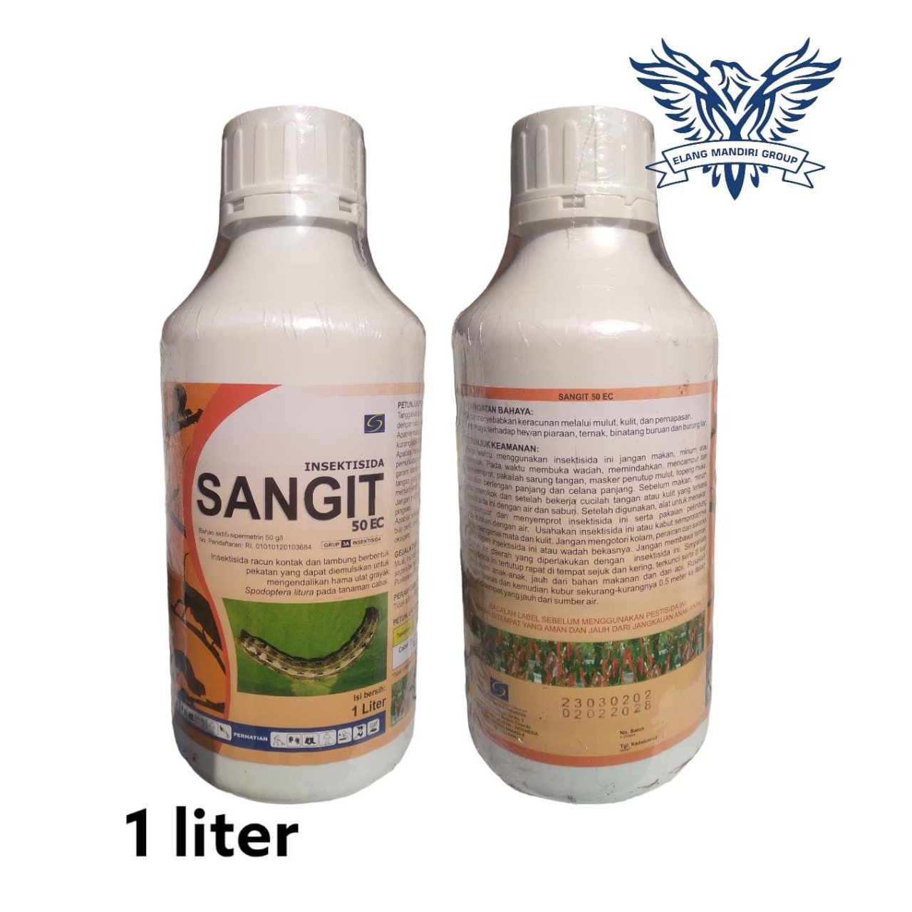 SANGIT 50 EC 1Liter Insektisida Sipermetrin 50 g/l Pembasmi Hama Ulat Pada Tanaman Cabai Rizotin Rajatrin Agrosiper Ronsha