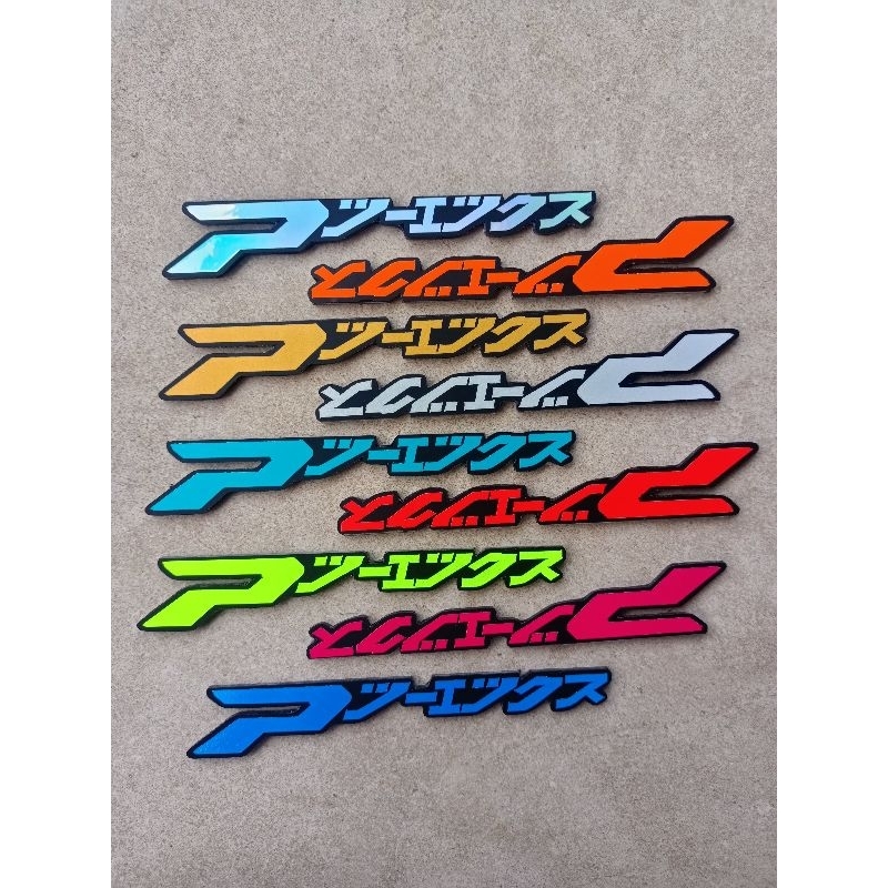 Emblem honda pcx 160 logo japan timbul 3D warna lengkap sepasang