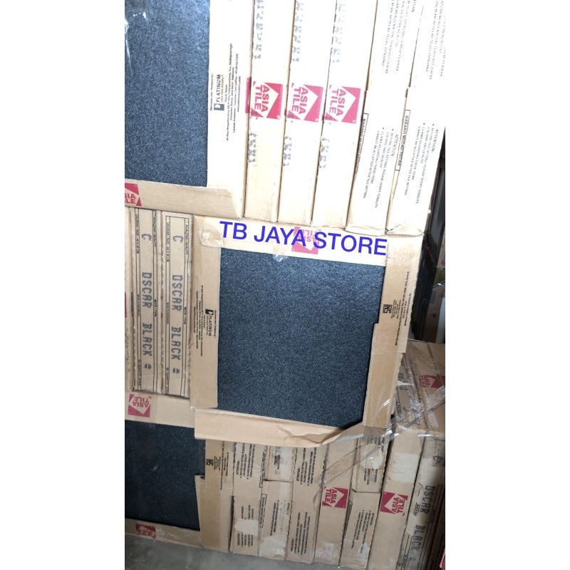 KERAMIK KASAR 40x40 MODEL BATU ASIA TILE OSCAR BLACK GREY BROWN