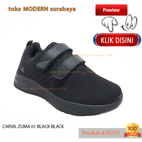 Sepatu anak sepatu sekolah sneakers velcro CARVIL ZUMA 01 C