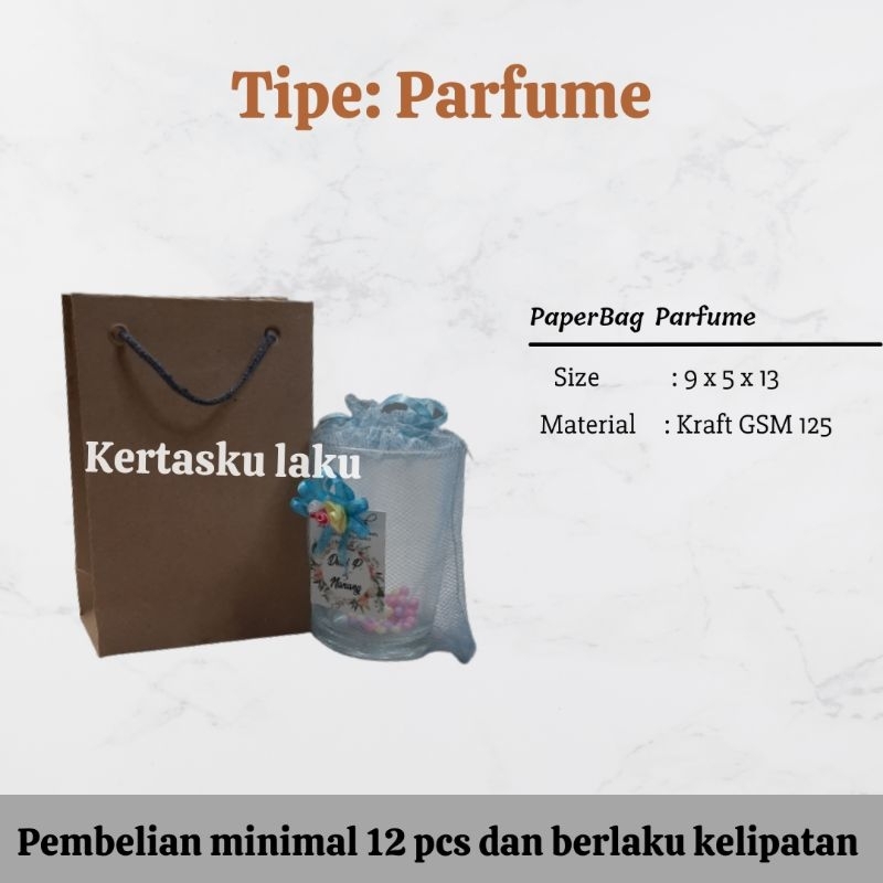 

Paper bag Parfume, Tas kertas murah, P9 L5 T13