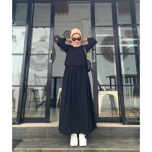 ZAFINA DRESS // GAMIS CRINKLE AIRFLOW PREMIUM