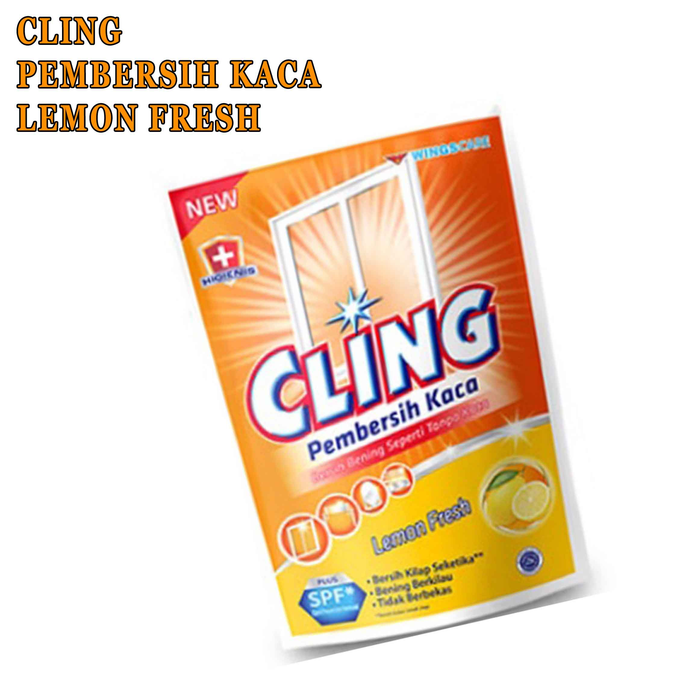 Cling* Wings* Pembersih kaca* Lemon Fresh* Net.425ml