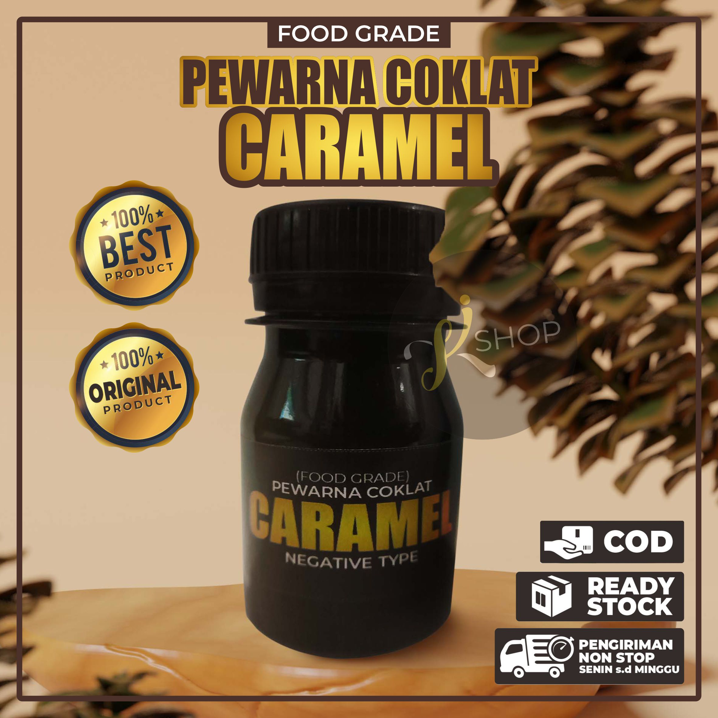 

Kemasan 50ml Pewarna Caramel FOOD GRADE / AA Caramel Colour / Pewarna coklat makanan