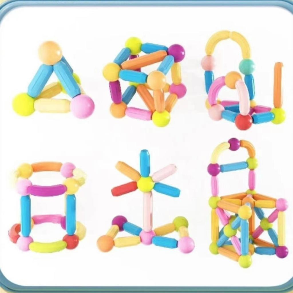 [FUNNY]Mainan Edukasi Susun Magnet 3d / Mainan Anak Magnetik / Magnet Stick Balls / Magnetic Building Blocks / Puzzle Magnet / Mainan Rakit