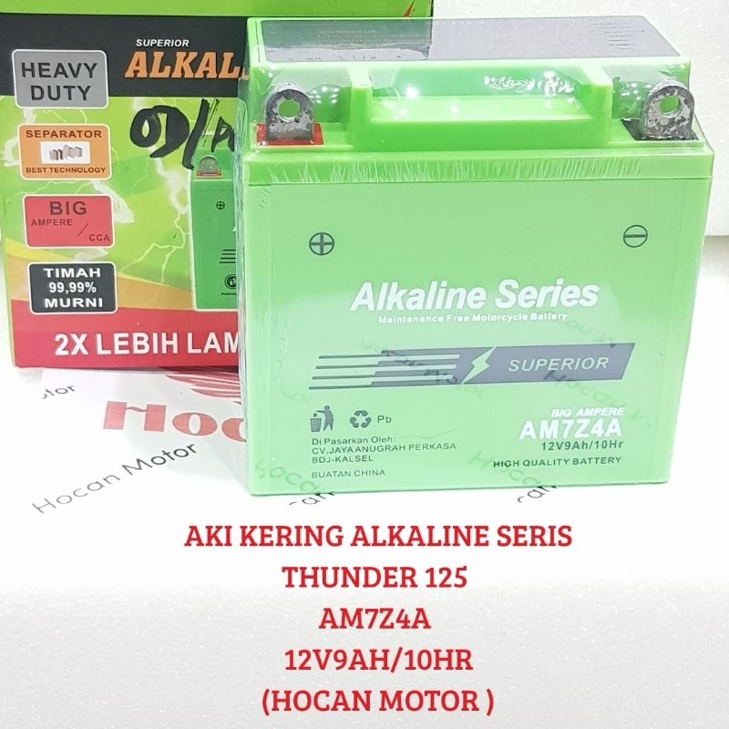 AKI KERING ALKALINE SERIES AM7Z4A SUZUKI THUNDER 125 OLD NEW BIG AMPERE