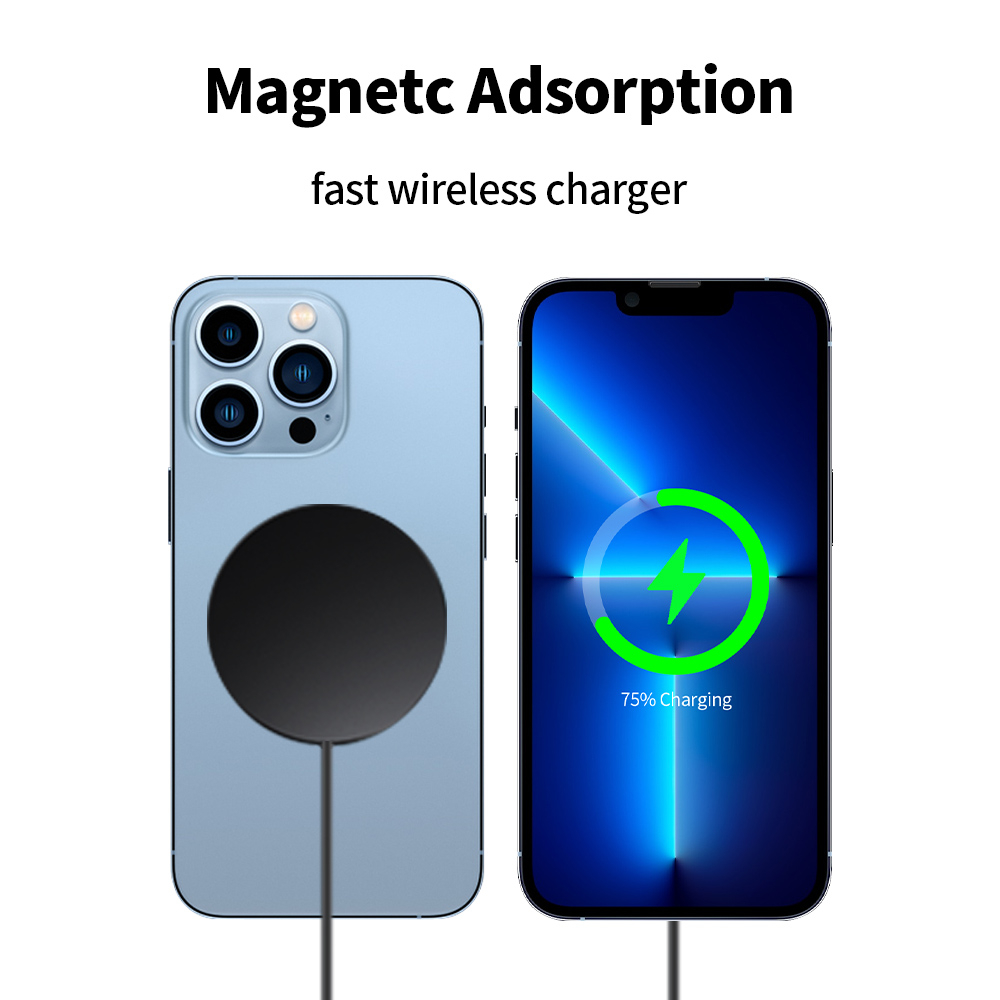 Wireless Charger 15W Magnetic Fast Charging Cable Type C