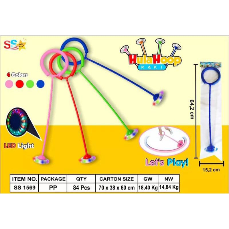 SS1569 Mainan Hulahoop Kaki SS 1569