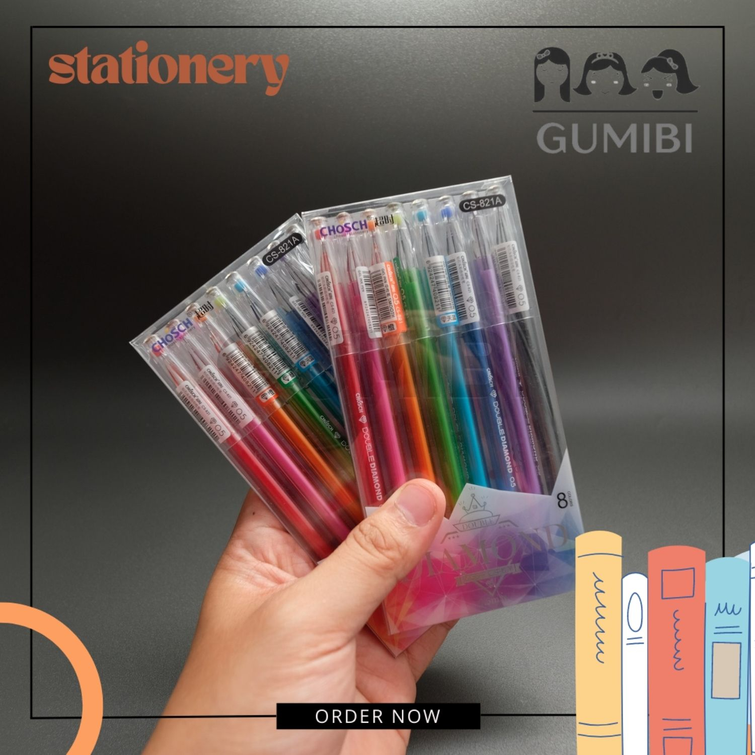 

PULPEN WARNA WARNI 1 BOX ISI 8 PCS COLOR NEUTRAL PEN MATA JARUM PAKET PULPEN WARNA WARNI RAINBOW COLOR