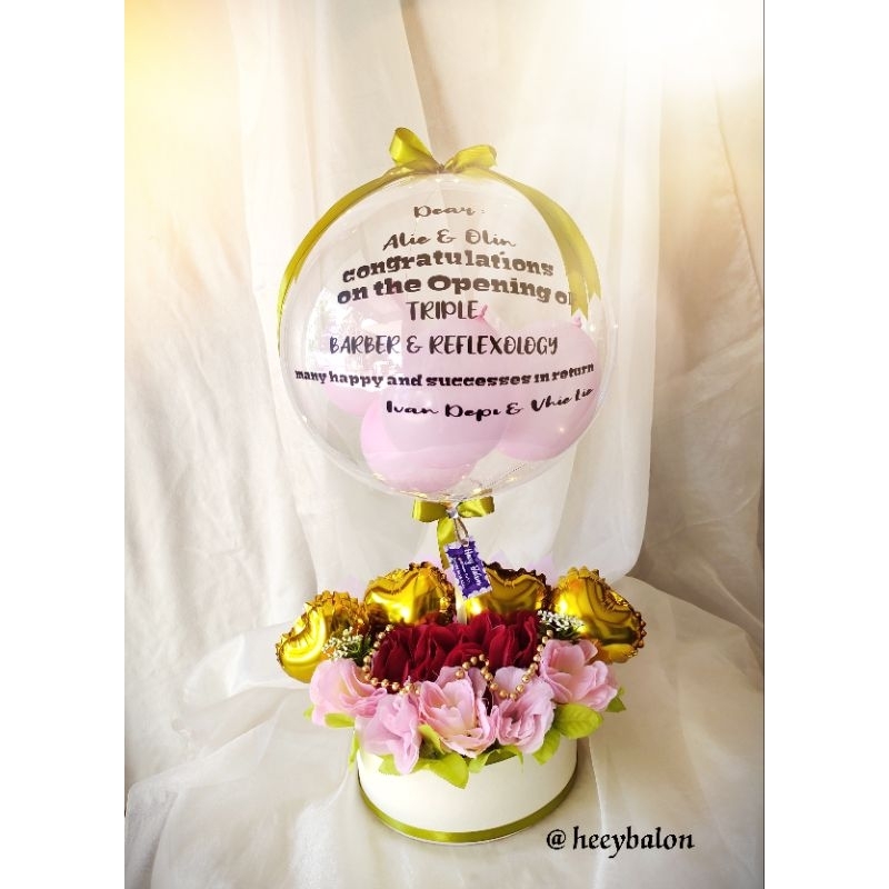 

Balon Box/Balon Wisuda/Buket Bunga/Buket Balon/Balon Graduation/Buket Wisuda