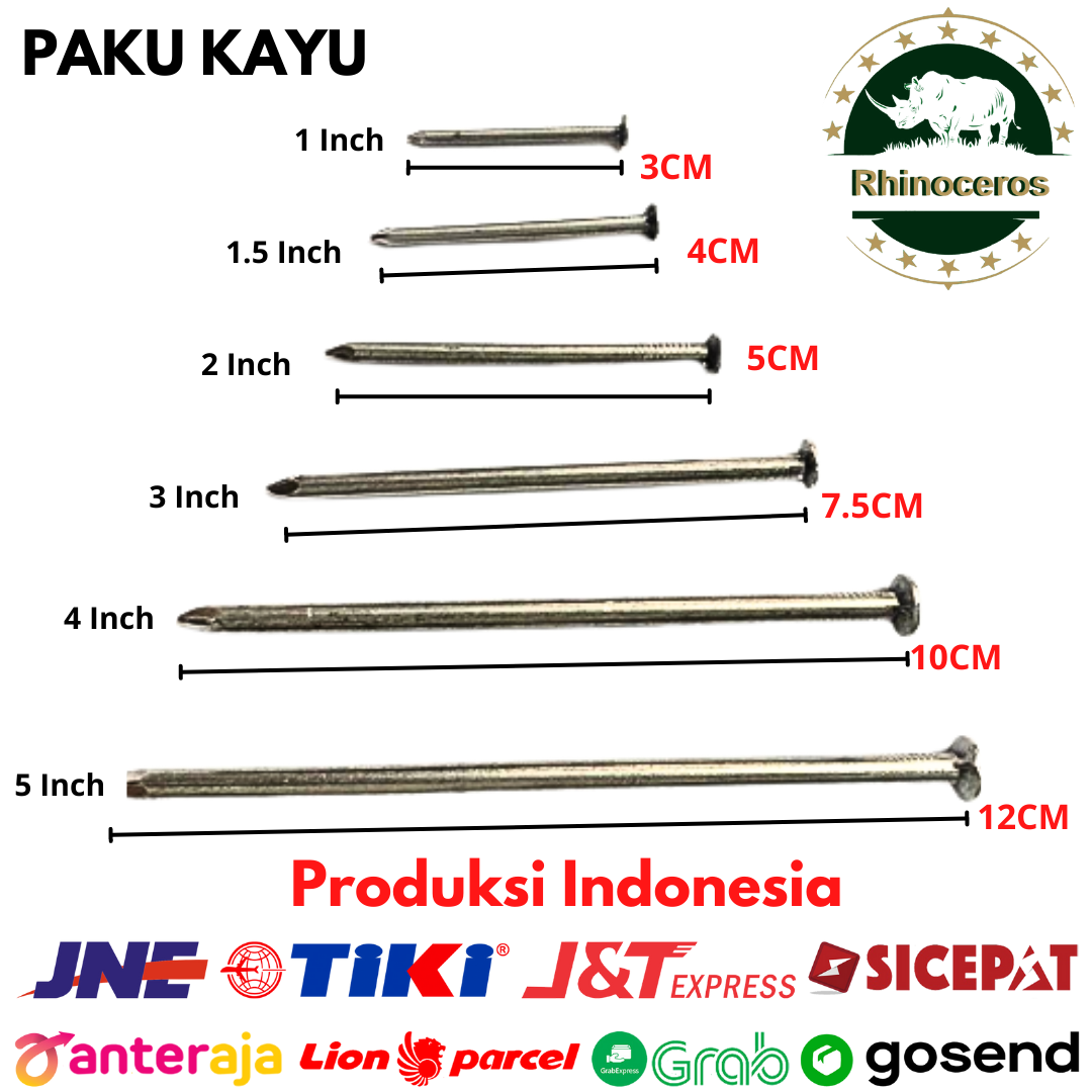 Paku Kayu Seri Paku Triplek 1Inch 1 1/2Inch 2Inch 3Inch 4Inch 5Inch