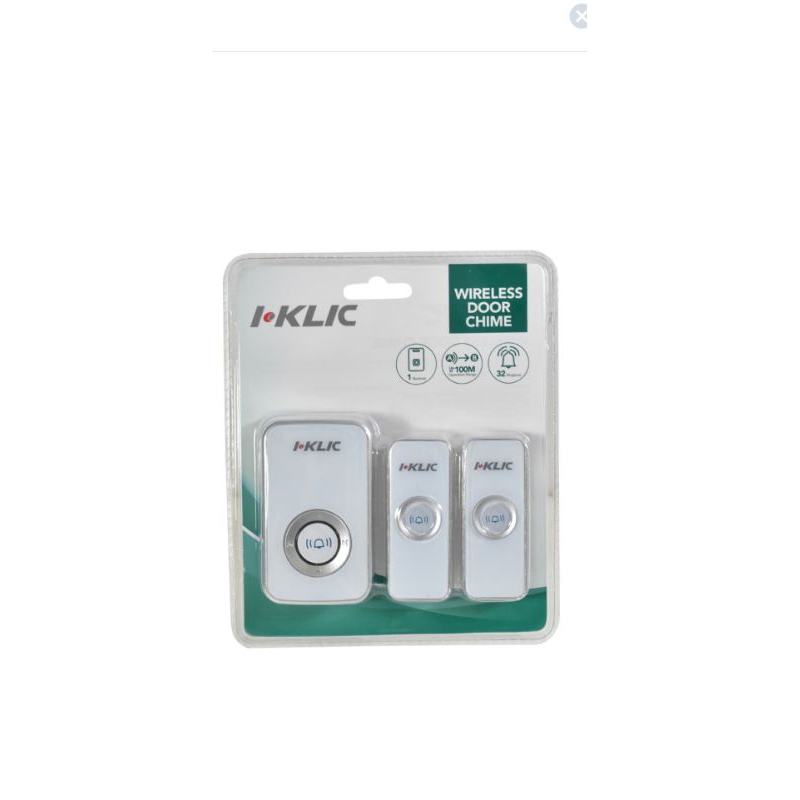 Bel Nirkabel Rumah | I Klic Wireless Door Chime Double Bell