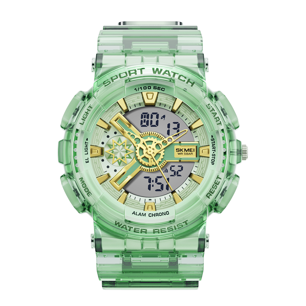 SKMEI jam tangan digital pria wanita casual jam tangan couple original anti air 3ATM Tersedia 2 warna dengan gaya mech yang keren