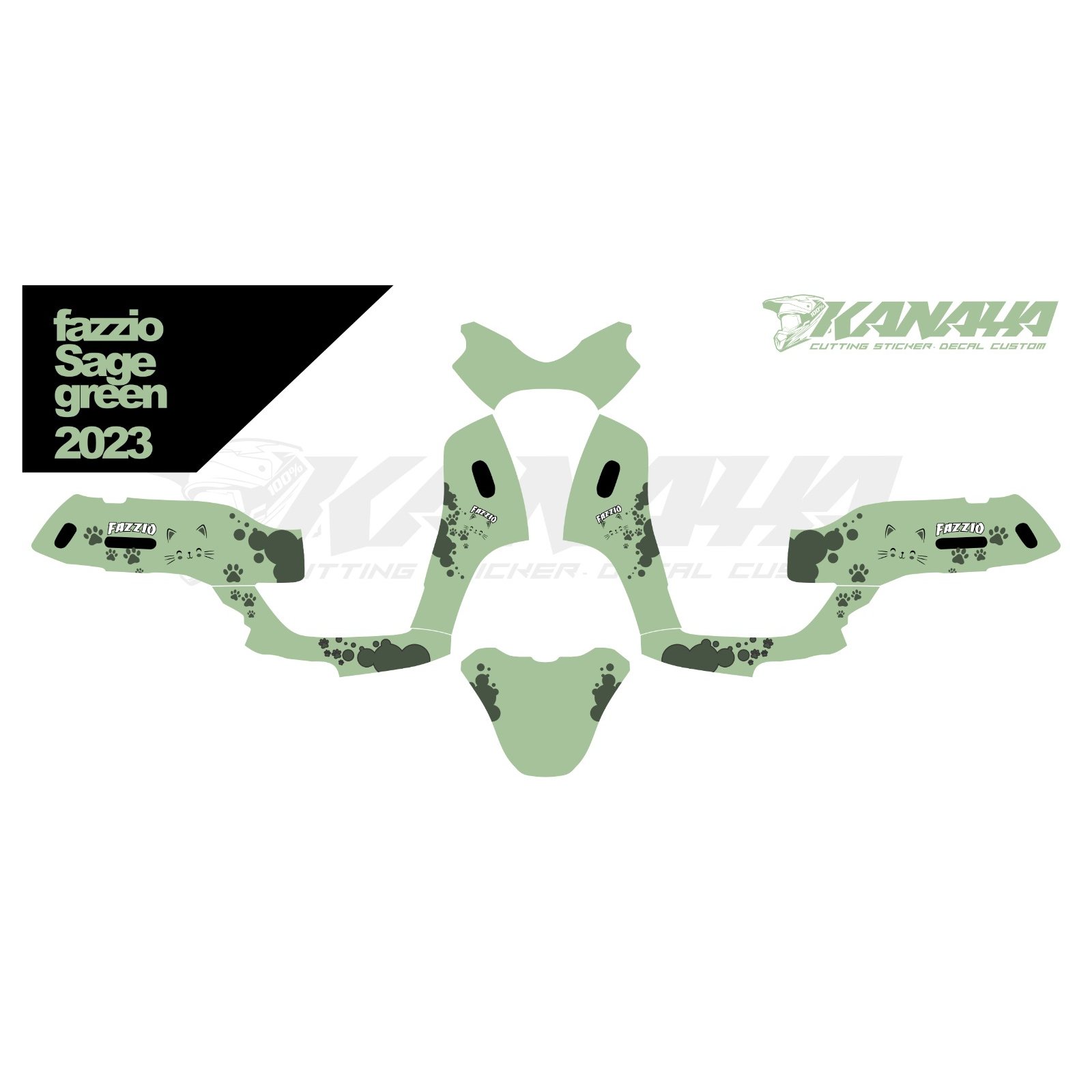 DECAL FAZZIO FULL BODY / DECAL YAMAHA FAZZIO CUSTOM-01