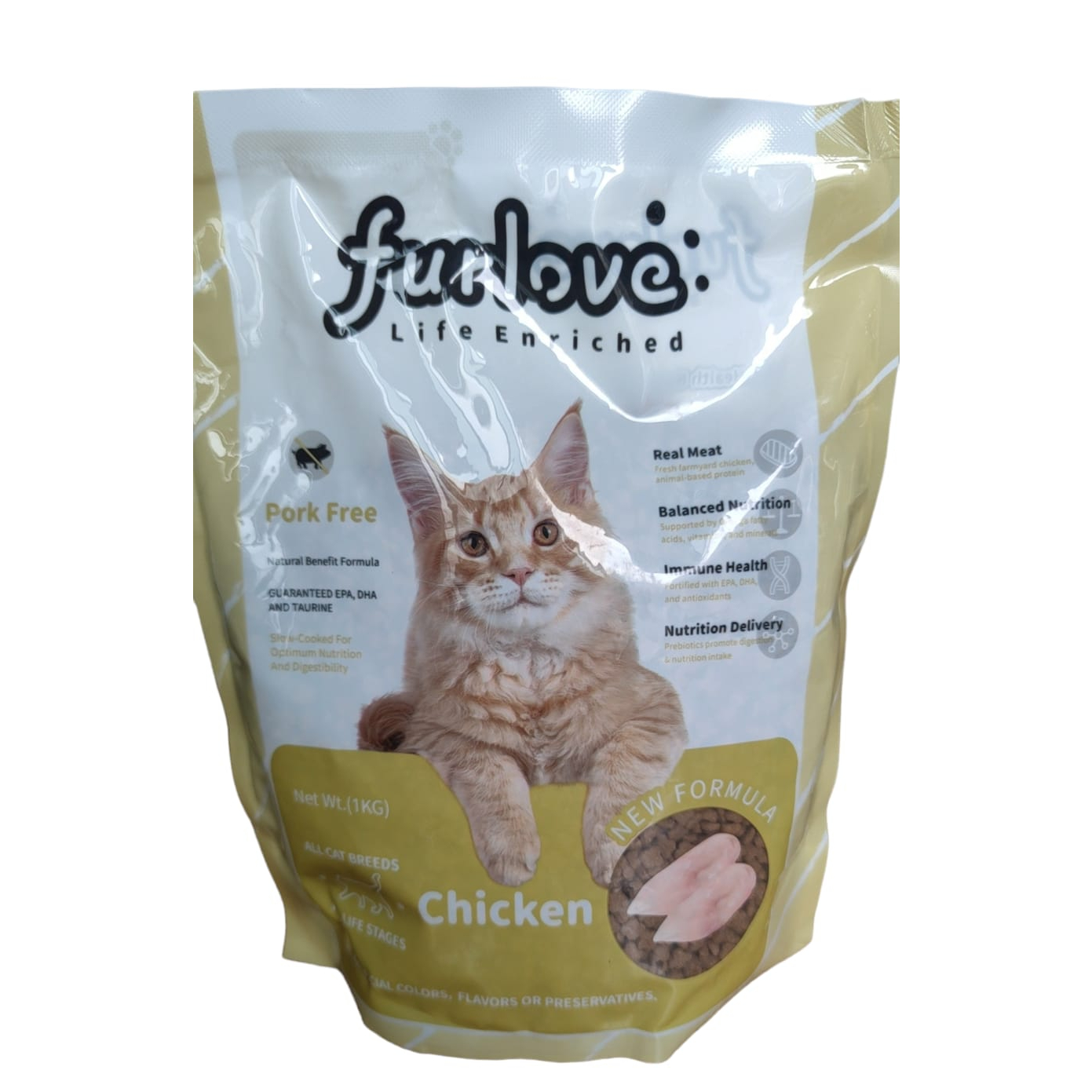 FURLOVE Kitten &amp; Adult Cat Food FRESHPACK 1kg / Makanan Kering Kucing 1kg