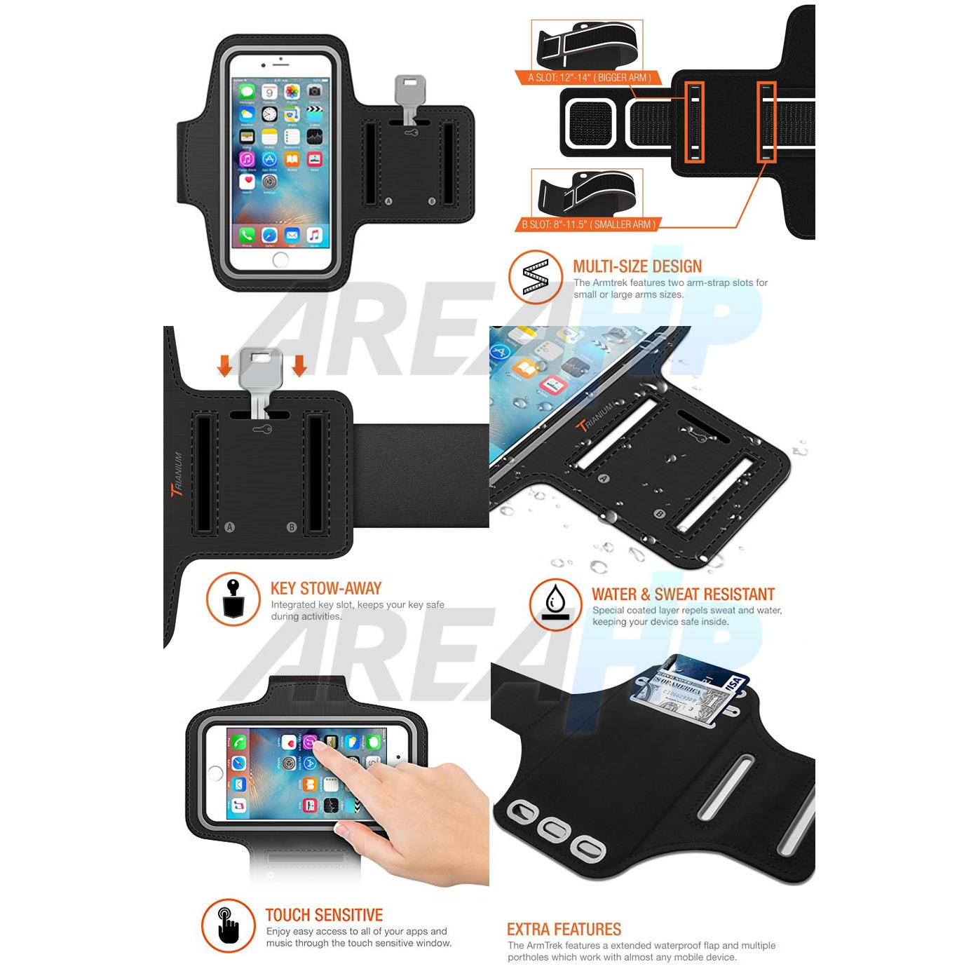Armband Case Casing Cover Running Sport Gym Jogging Samsung A24