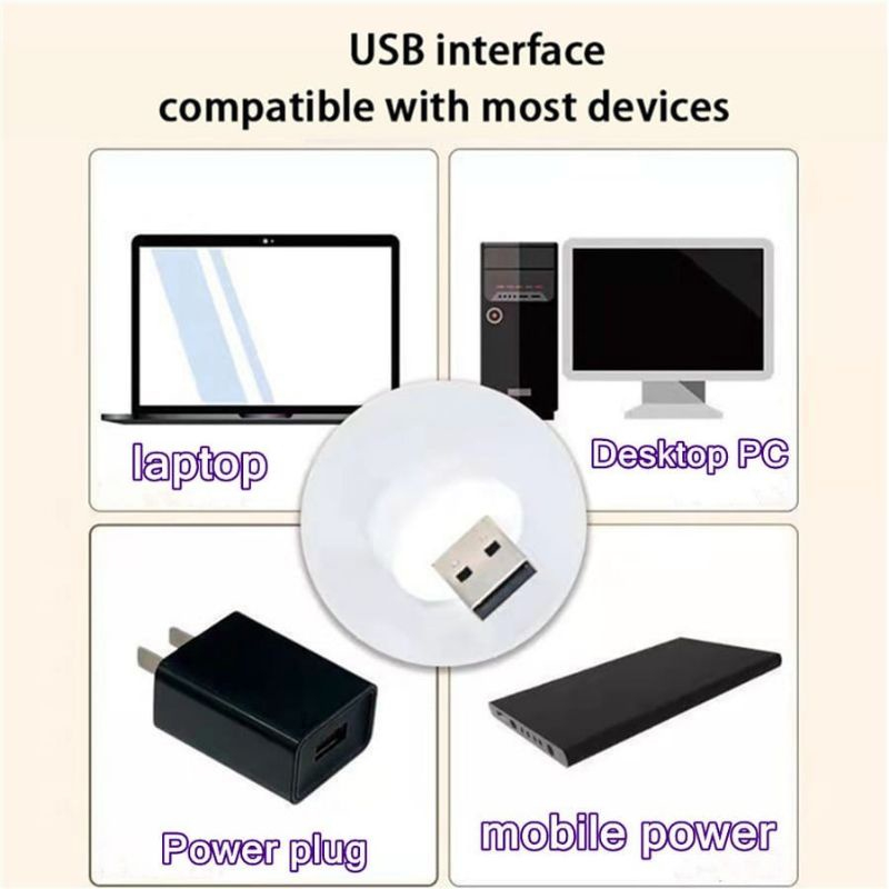 LAMPU LED BULAT USB MINI LAMPU MINI LED USB PORTABLE KECIL LAMPU BACA LAMPU TIDUR LAMPU TRAVEL MINI LIGHT USB