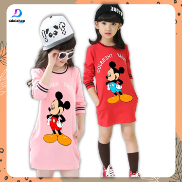 Kaos Tunik Anak Import Bahan Katun High Quality Usia 5-9 Tahun