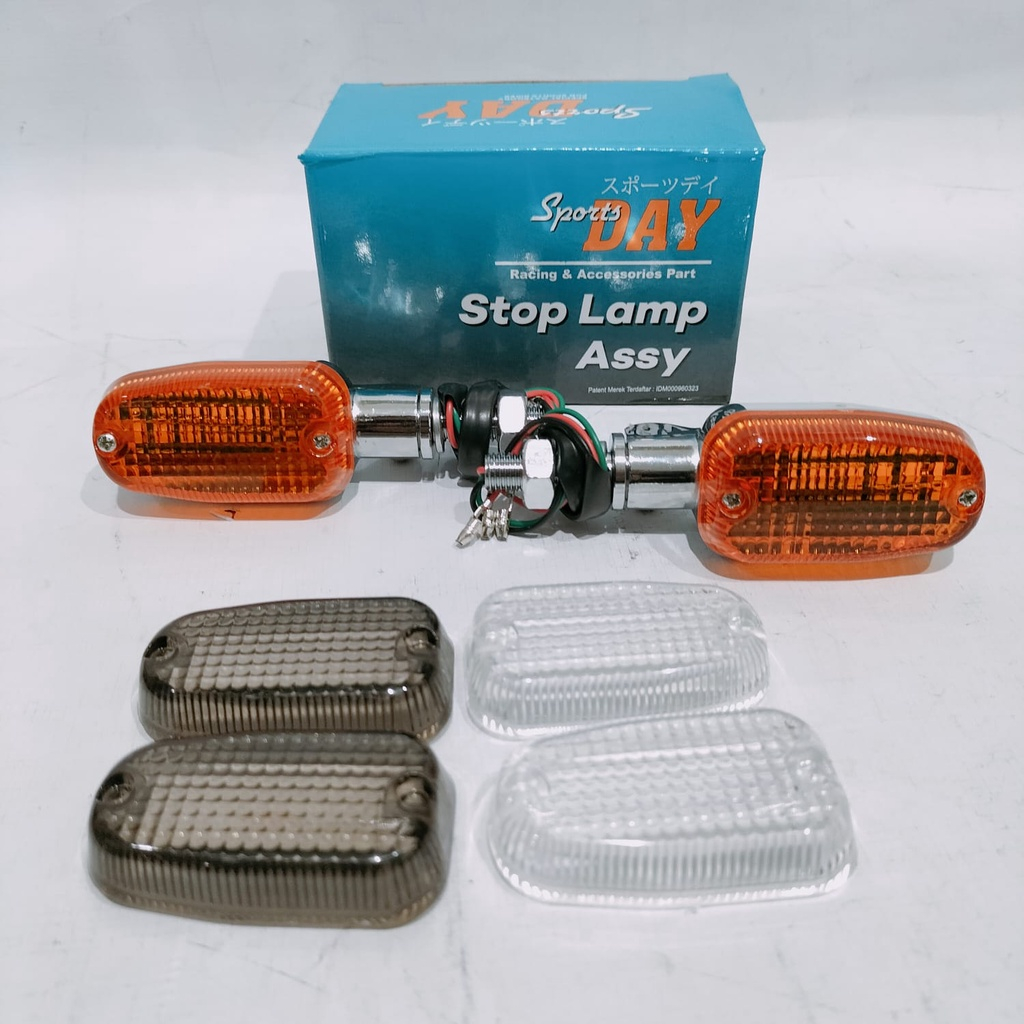 Lampu Sein Rx Mini Besi Reteng CB Model Rx King Kecil Sanex Sirip