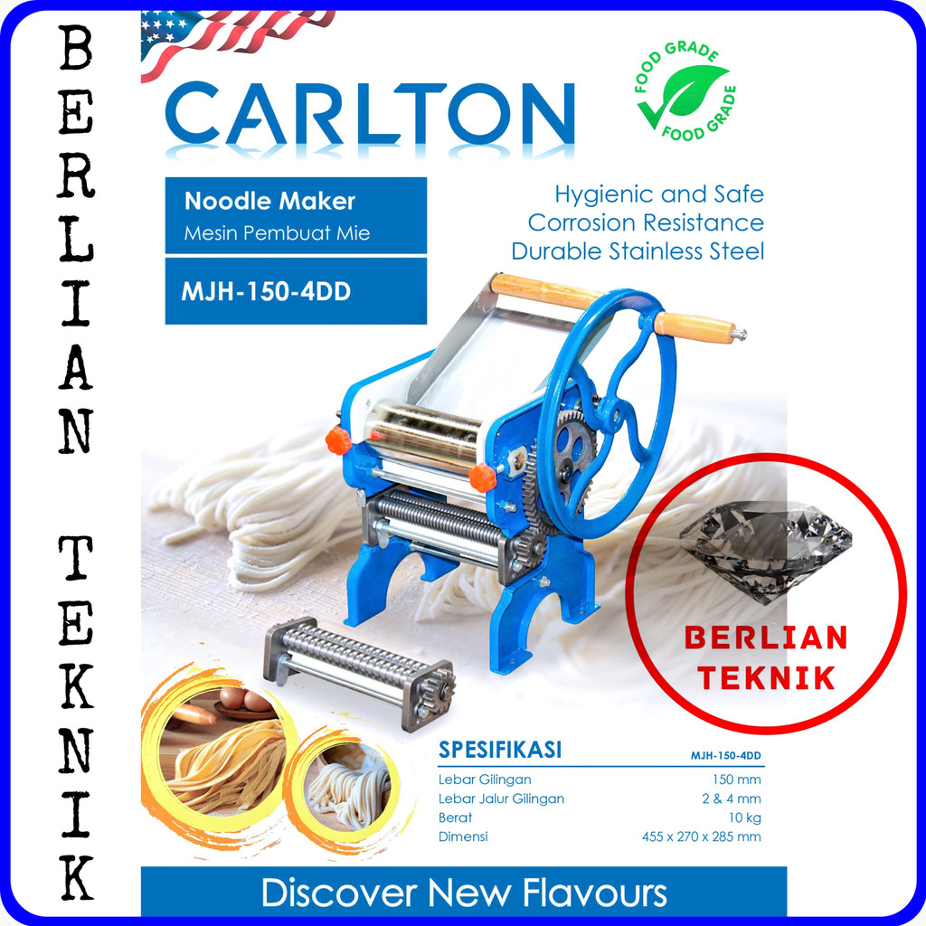 Noodle Maker Gilingan Mie Manual Carlton MJH 150