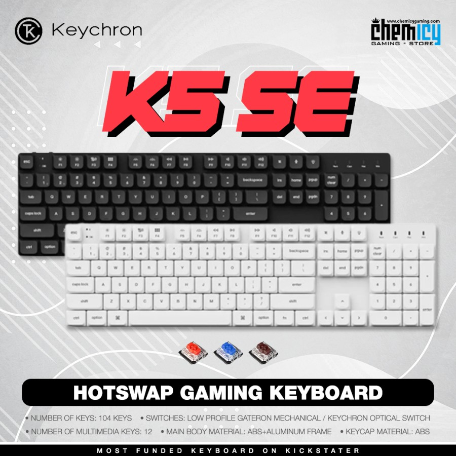 Keychron K5 SE Hotswap Optical Mechanical Gaming Keyboard