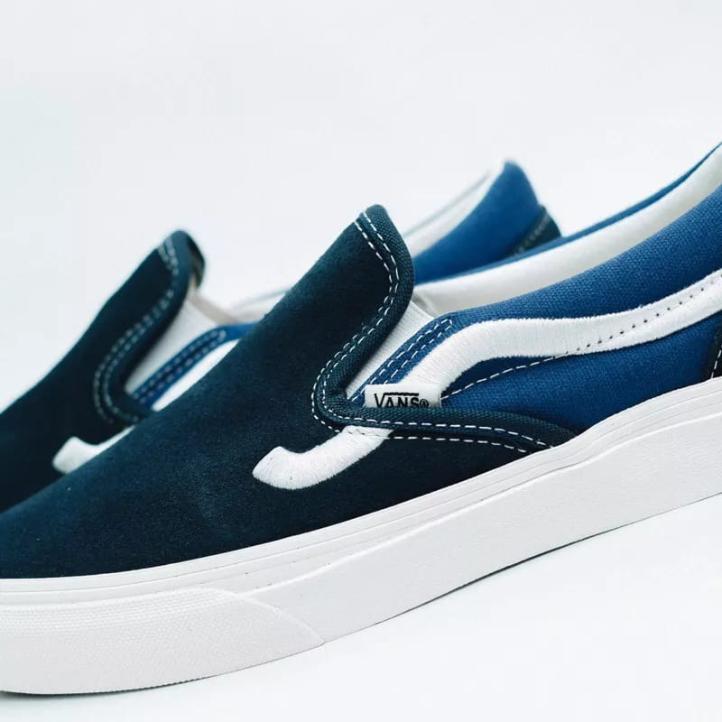 Vans Slip On Side Stripe Navy Original