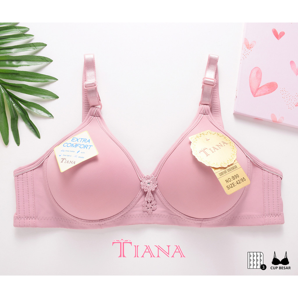 TIANA | BRA Cup Besar Kait 3 / Bra Polos / art TN B90