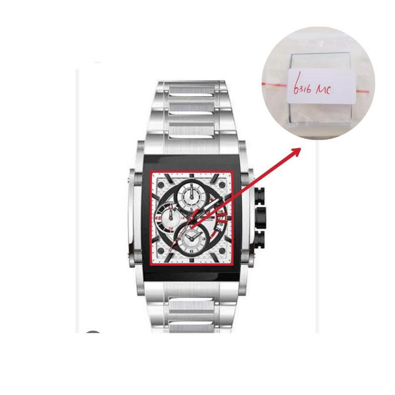 kaca jam tangan pria Expedition 6316 m original